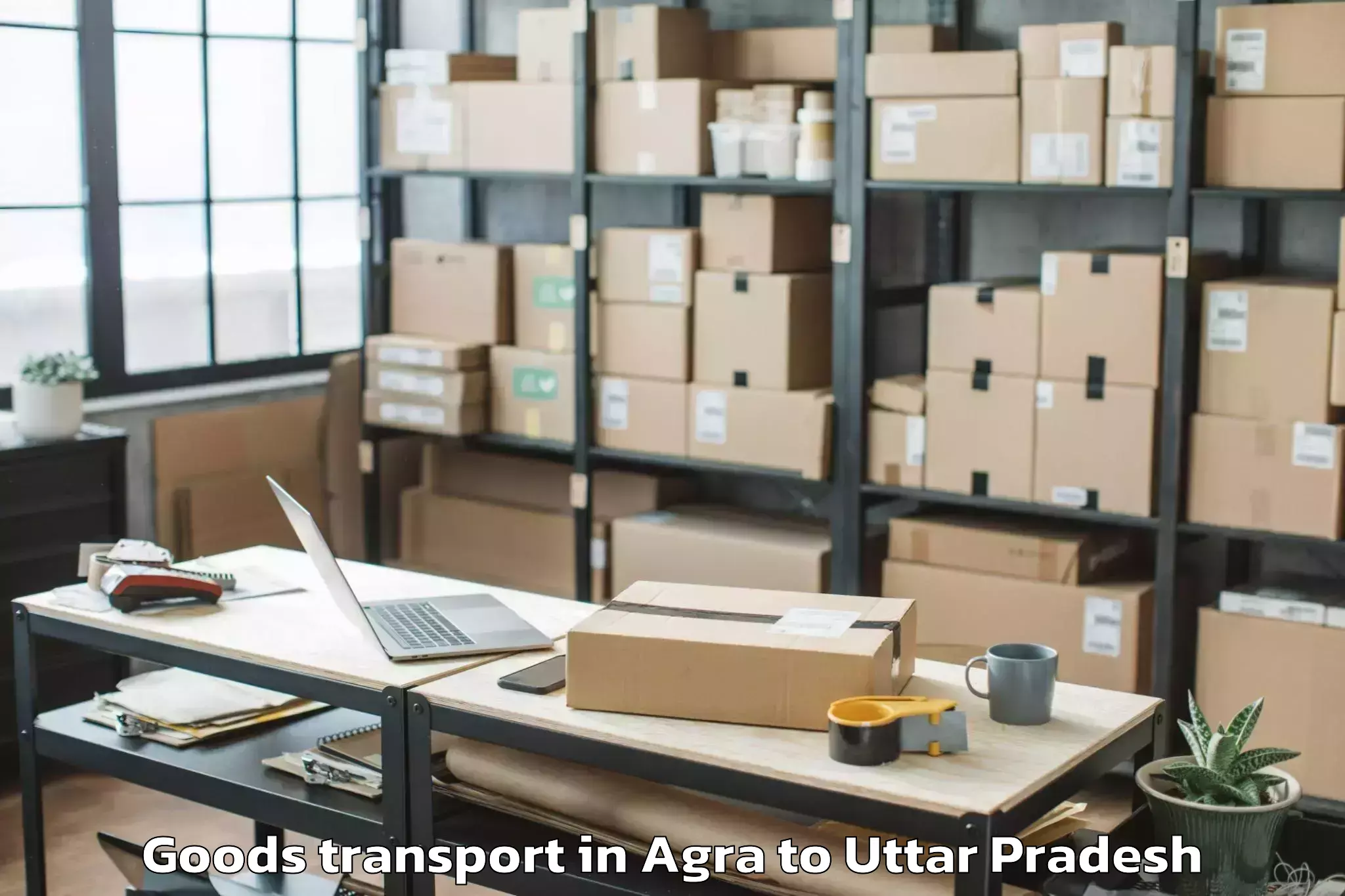 Leading Agra to Chillupar Goods Transport Provider